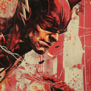 Флэш. DC. Иллюстрация. Постер