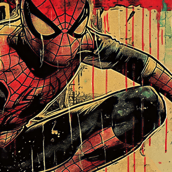 Человек Паук. Marvel. Иллюстрация. Постер