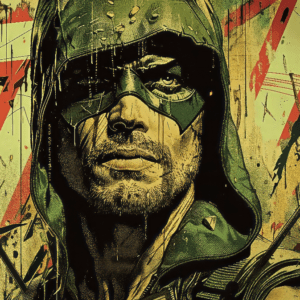 Зеленая стрела. DC. Иллюстрация. Постер